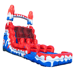 16FT Red White and Cool Popsicle Dual Lane Slide